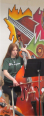 Since Savannah is the only bassist, she focuses hard to be the best she can for the Chamber group.
