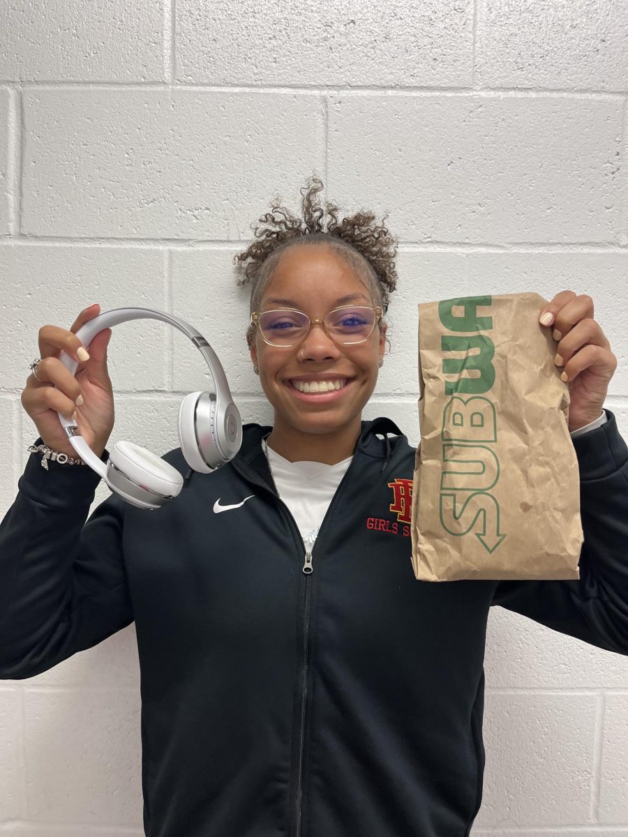 “My perfect pre game routine includes me, music, and subway.” Melanie Nebinger 

